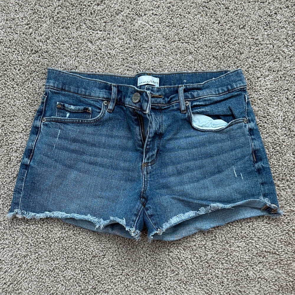 LOFT Blue Jean Shorts